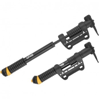 Насос GP-02 Giyo ручной, черный с жёлтыми вставками Насос GP-02 Giyo ручной, черный с жёлтыми вставками