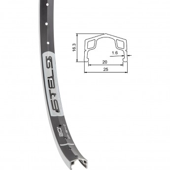 Обод 20" XD-154-A CNC 36Н одинарный, чёрный Обод 20" XD-154-A CNC 36Н одинарный, чёрный