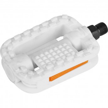 Педали FP-826 Feimin ось 1/2" со светоотражателями, пластиковые белые Педали FP-826 Feimin ось 1/2" со светоотражателями, пластиковые белые