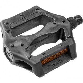 Педали FP-836 Feimin ось 9/16", со светоотражателями, пластиковые черные