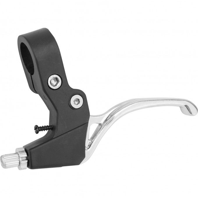 Ручка тормоза левая MBL-325 PA под 3 пальца, черно-серебристая 460069