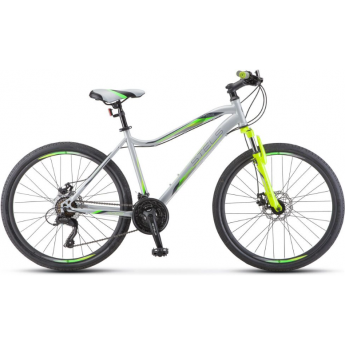 Велосипед STELS Miss-5000 MD V020 cеребристый/cалатовый (LU096322), рама 18"